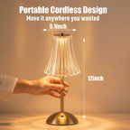 Sinaa Light Cordless Table Lamp 2 Pack, 3 Color Temperatures & Stepless Dimming, Table