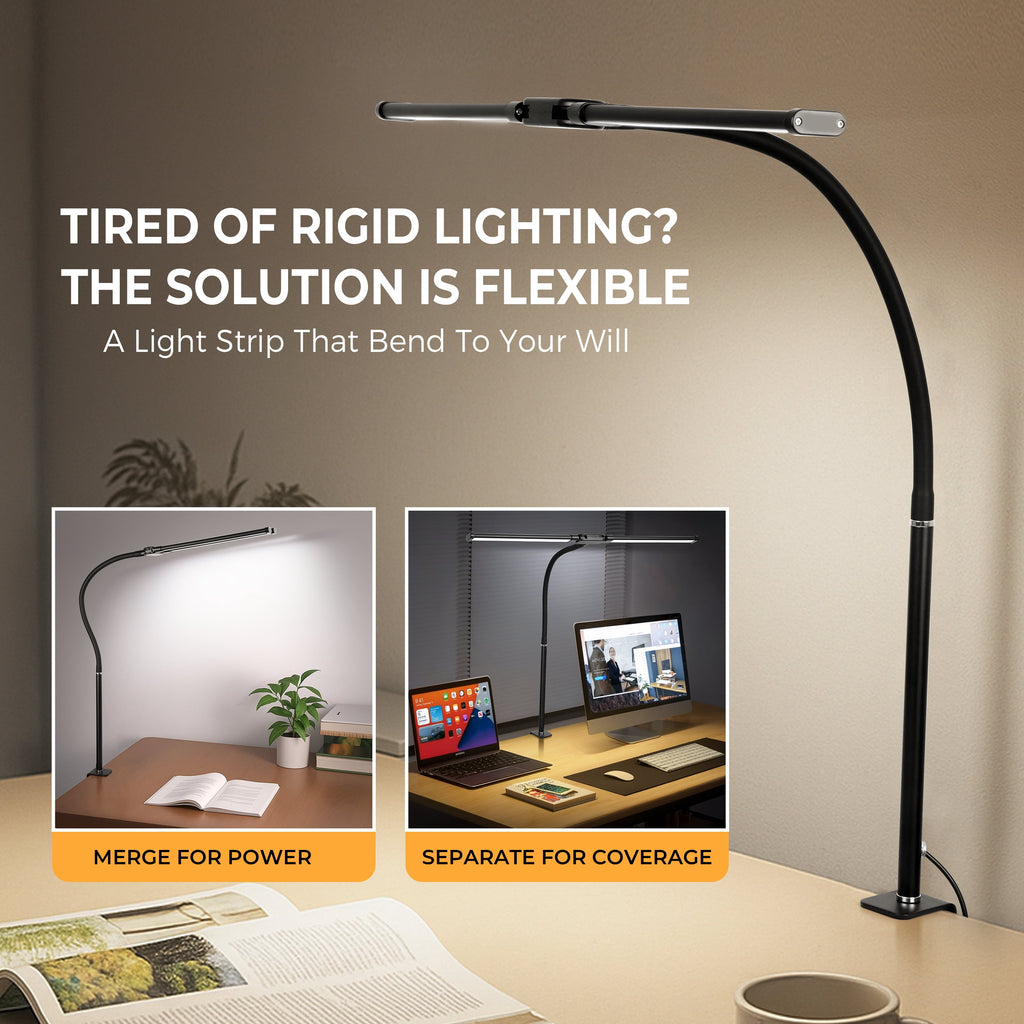 Sinaa Light Coliware LED Desk Lamp for Office Home, Eye Caring Architect Lamp with
