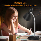 Sinaa Light LEPOWER Metal Desk Lamp, Adjustable Gooseneck Reading Lamp for Home,