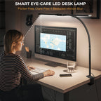 Sinaa Light Coliware LED Desk Lamp for Office Home, Eye Caring Architect Lamp with