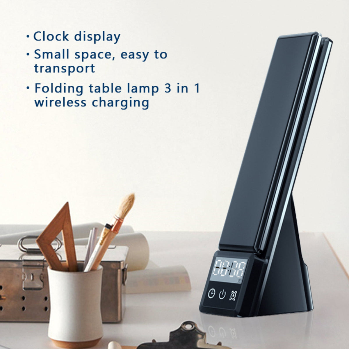Sinaa Light LED Desk Lamp with Wireless Charging,7-in-1 Touch Control Table Lamp,15W
