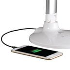 Sinaa Light OttLite Command LED Desk Lamp with Voice Assist- White, Google Home and