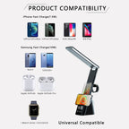 Sinaa Light LED Desk Lamp with Wireless Charging,7-in-1 Touch Control Table Lamp,15W