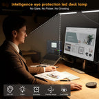 Sinaa Light LED Desk Lamp for Home Office- 24W Architect Table Lamp with Clamp