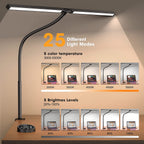 Sinaa Light LED Desk Lamp for Home Office- 24W Architect Table Lamp with Clamp