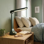 Sinaa Light Cordless Rechargeable LED Desk Lamp, Dark Green, Adjustable Head