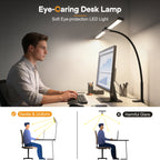 Sinaa Light LED Desk Lamp with Clamp- 24W Dual Monitor Light, Ultra Wide Architect