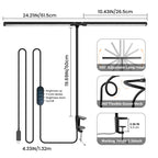 Sinaa Light GUPUP LED Clip-on Desk Lamp, Eye Caring Dimmable Reading Light, Usb Power