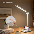 Sinaa Light LED Desk Lamp Touch Control Metal Desk Light 3 Color Modes 5 Brightness