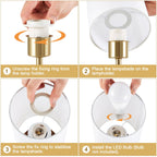 Sinaa Light NATYSWAN Bedside Table Lamps Set of 2,Touch Control Nightstand Lamp with