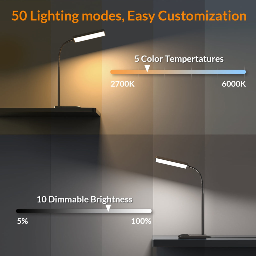 Sinaa Light LEPOWER LED Desk Lamp, 800LM LED Touch Desk Lamp for Home Office, 12W 50
