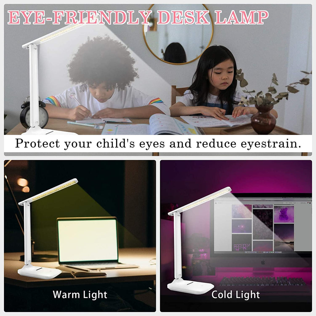 Sinaa Light Wewdigi LED Desk Lamp with Adjustable Brightness Level for Eye Protection,