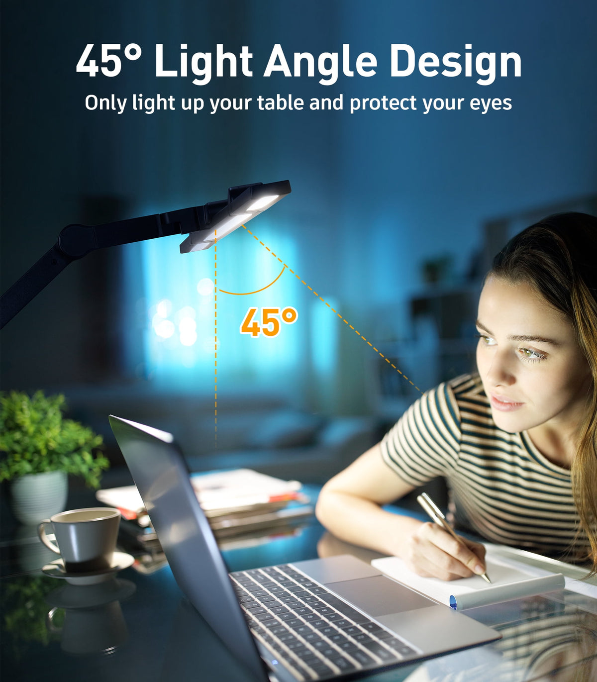 Sinaa Light VicTsing 3-Light Bar Architect LED Desk Lamp, 35 Lighting Modes & 7 Joint