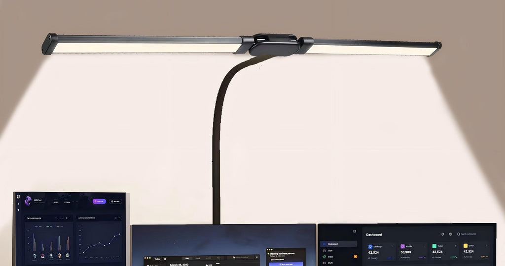 Sinaa Light Desk Lamp- 12W Ultra Bright Auto Dimming Desk Light, Multi-Angle