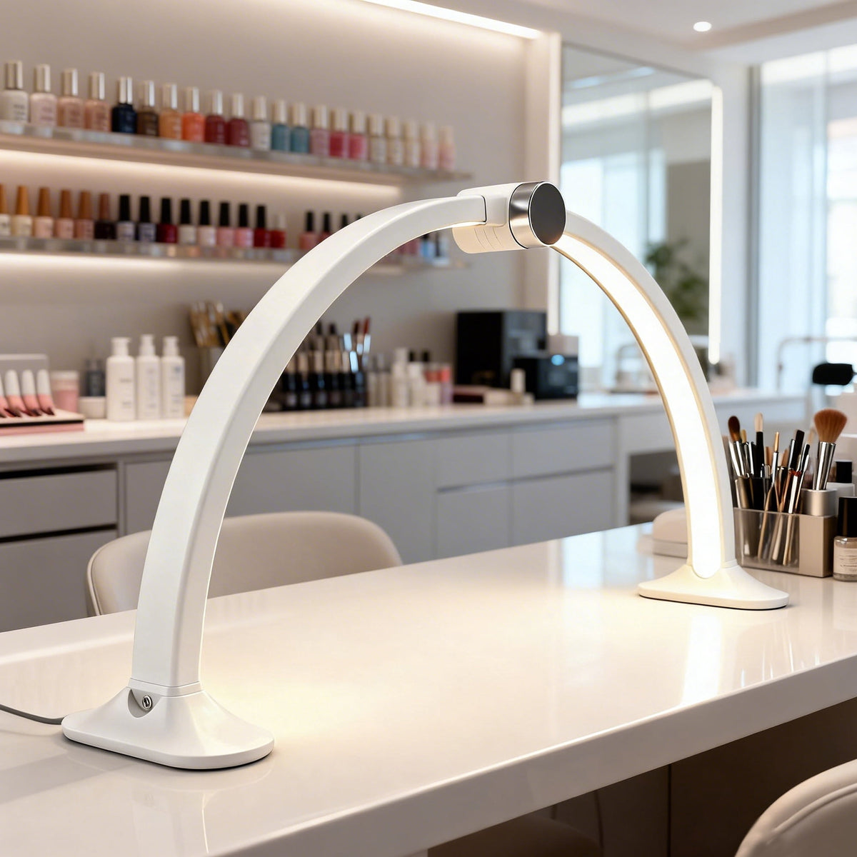 Sinaa Light 29-inch Foldable Half-Moon LED Desk Lamp with Digital
