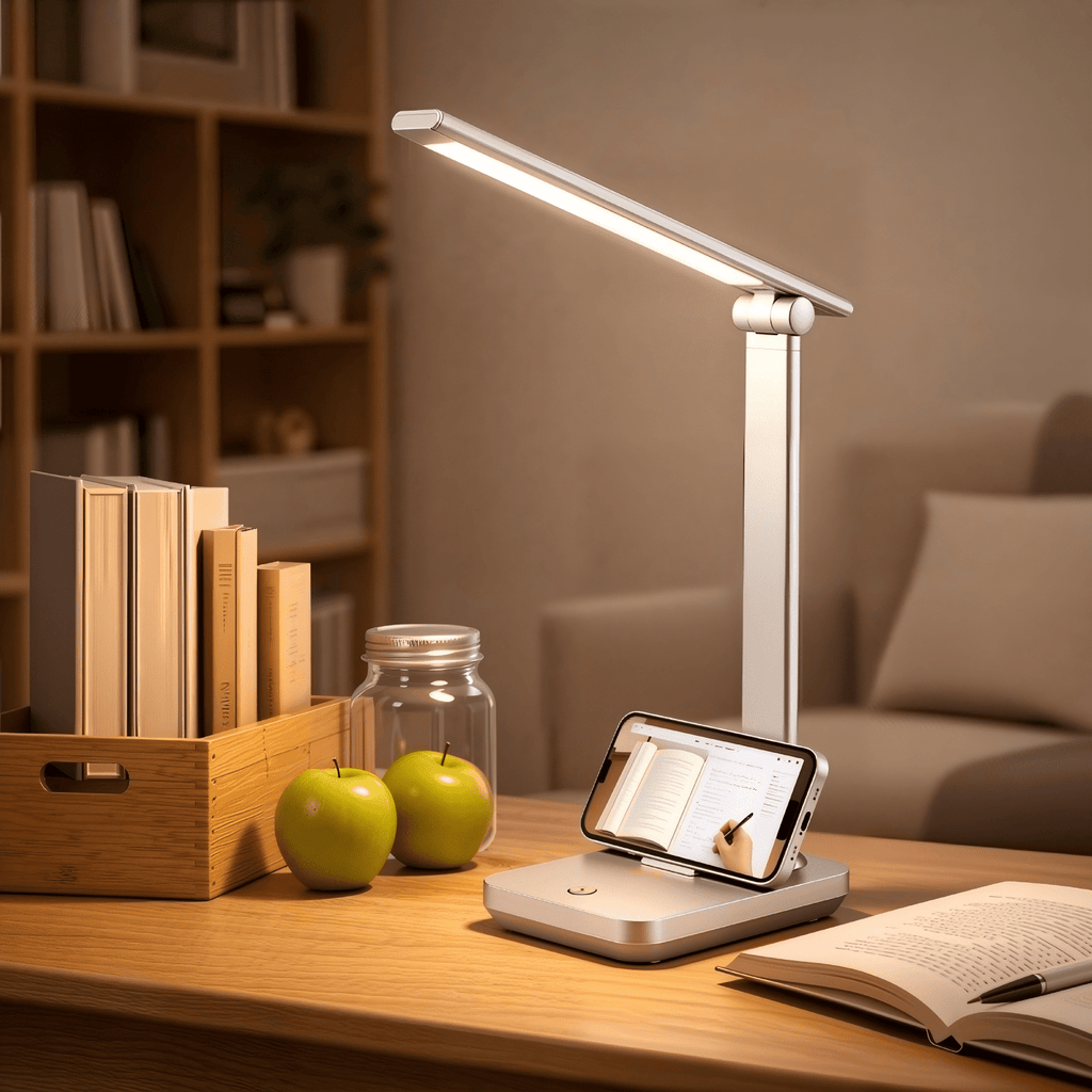 Sinaa Light LED Desk Lamp Touch Control Metal Desk Light 3 Color Modes 5 Brightness