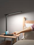 Sinaa Light LED Dimmable Reading Desk Lamp with USB Charging Port, 15W 96 LEDs 550