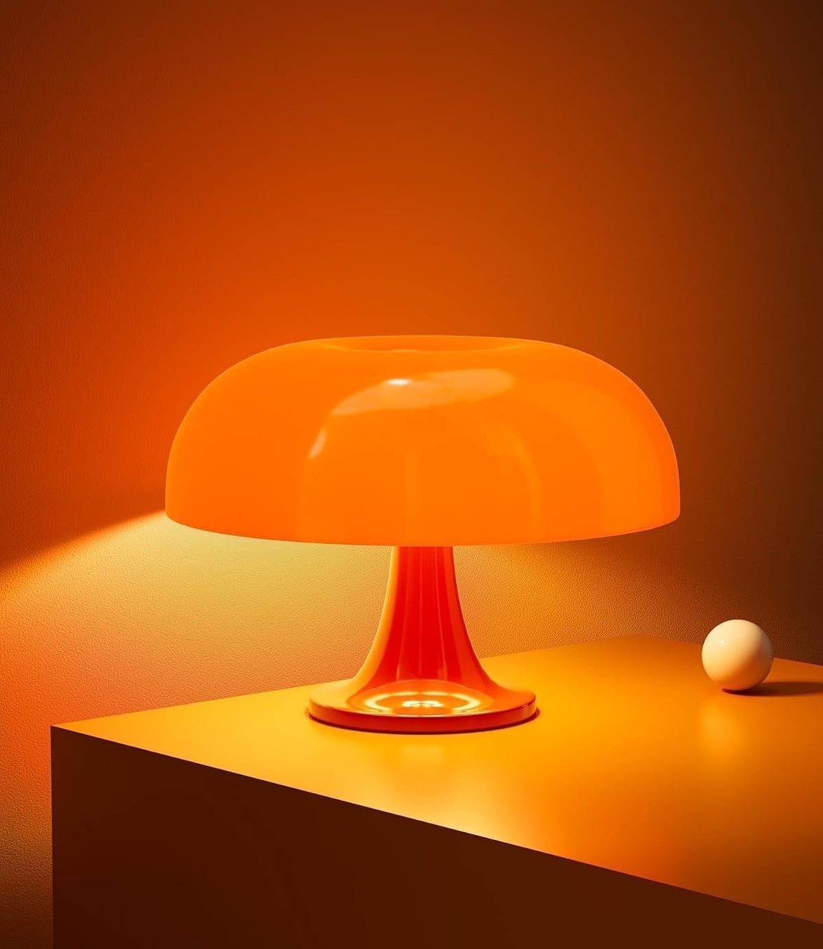 Sinaa Light Hnjugfe Midcentury Modern 1-Light LED Desk Lamp Mushroom Table Lamp,