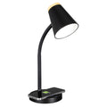 Sinaa Light OttLite Gleam LED Desk Lamp with Wireless Charging, Dimmable, Black with