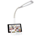 Sinaa Light OttLite Wellness Series® Desk Lamp, White – Tablet & Smart Phone Stand,