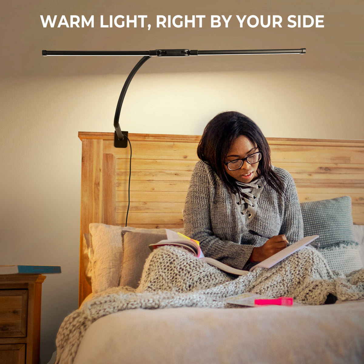 Sinaa Light Coliware LED Desk Lamp for Office Home, Eye Caring Architect Lamp with