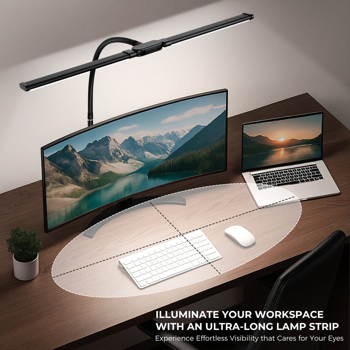 Sinaa Light Coliware LED Desk Lamp for Office Home, Eye Caring Architect Lamp with