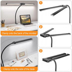 Sinaa Light Desk Lamp- 12W Ultra Bright Auto Dimming Desk Light, Multi-Angle