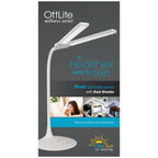 Sinaa Light OttLite Wellness Series Pivot LED Desk Lamp with Dual Shades, Touch