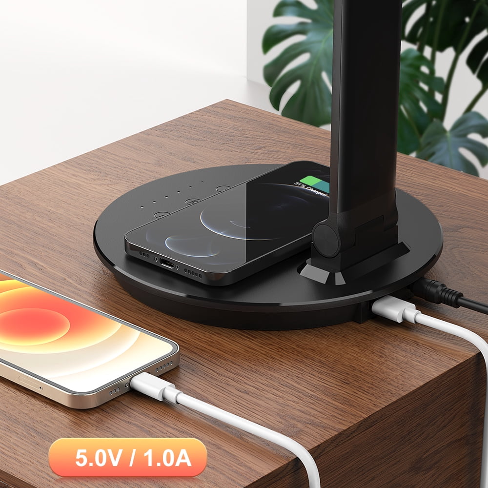 Sinaa Light LED Desk Lamp with Usb Port Wireless Charging Charger Touch Control 5