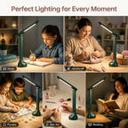 Sinaa Light Cordless Rechargeable LED Desk Lamp, Dark Green, Adjustable Head