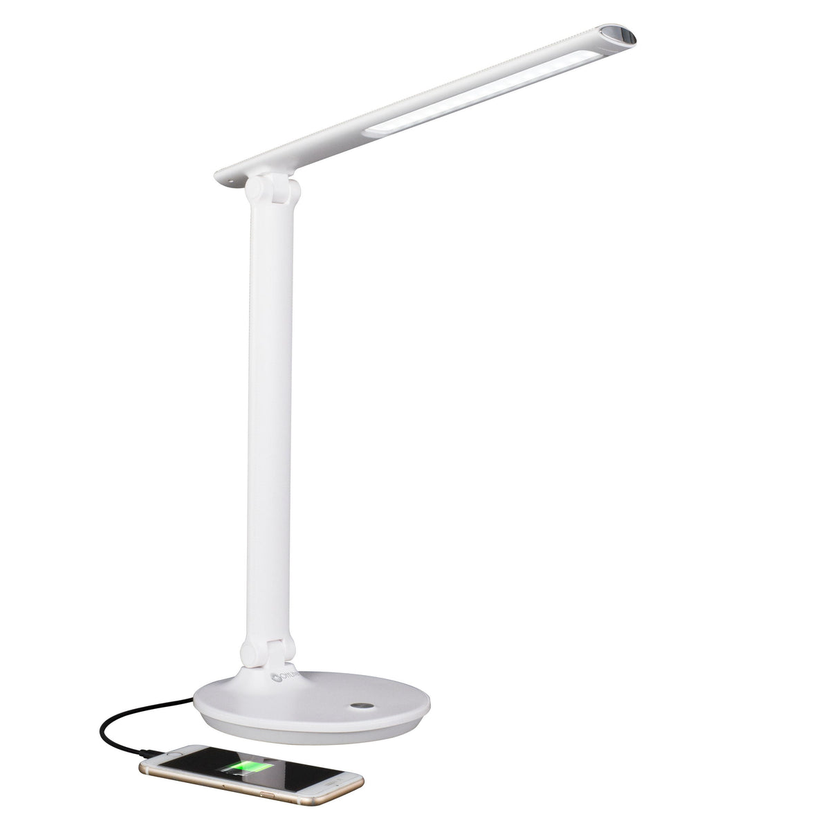 Sinaa Light OttLite Command LED Desk Lamp with Voice Assist- White, Google Home and