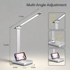 Sinaa Light LED Desk Lamp Touch Control Metal Desk Light 3 Color Modes 5 Brightness