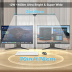 Sinaa Light LED Desk Lamps for Home Office, Double Head Monitor Light- Flexible Hose,